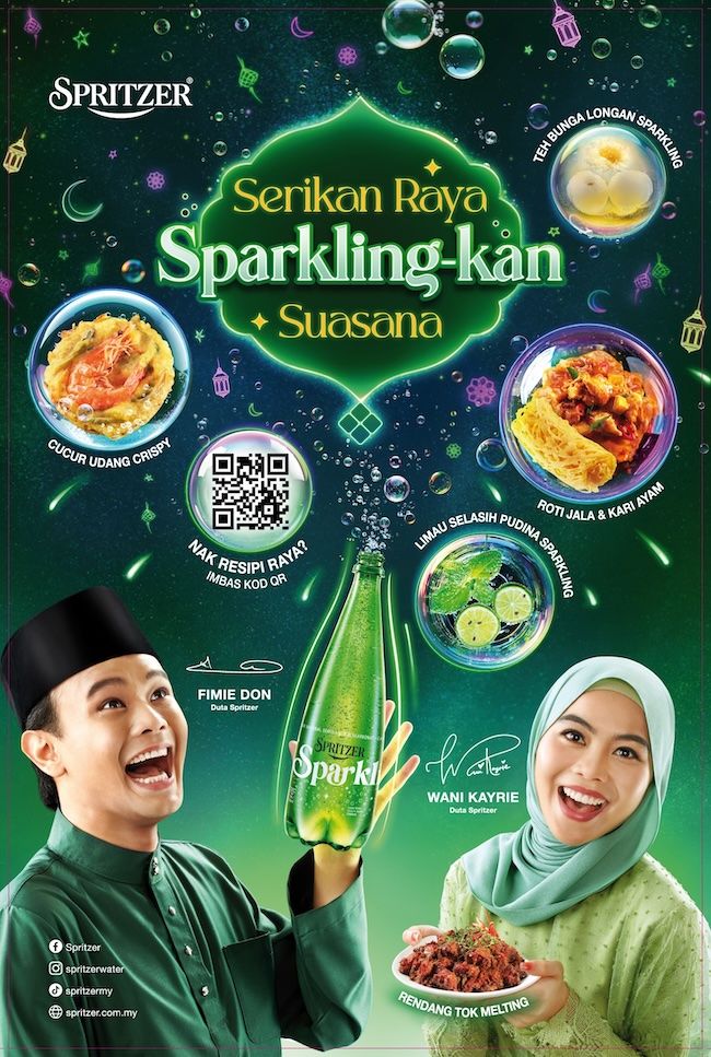 Spritzer Sparkling's 'Serikan Raya, Sparkling-kan Suasana' Festive Fusion Message Promotes Togetherness and Tradition with a Light, Modern Twist